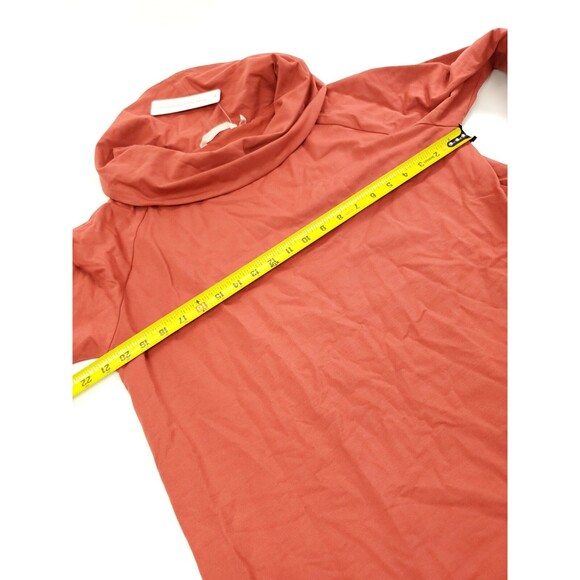 Soft Surroundings Women's Size L Valerie Pullover Tunic Cowl Neck Burnt Orange - Picture 6 of 7